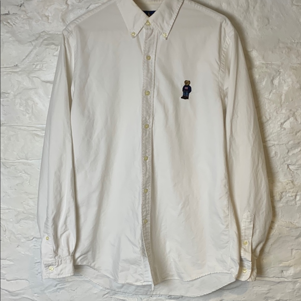 SALE Ralph Lauren Polo Bear Button Down 100% cotton
